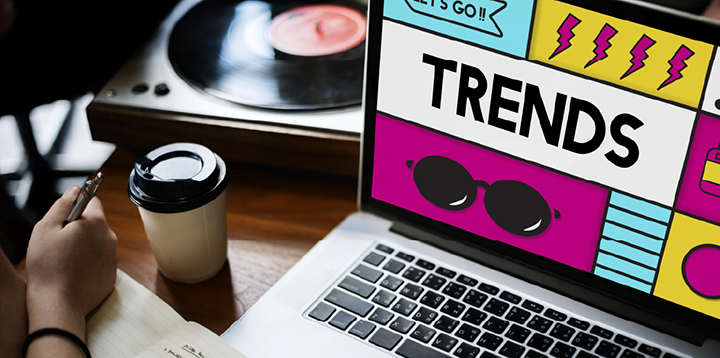 Ilustración sobre tendencias de comunicación y marketing 2026