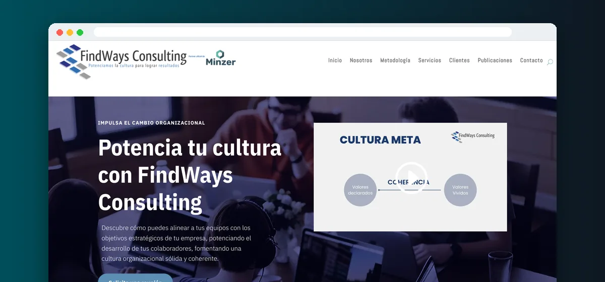 Sitio web de FindWays Consulting
