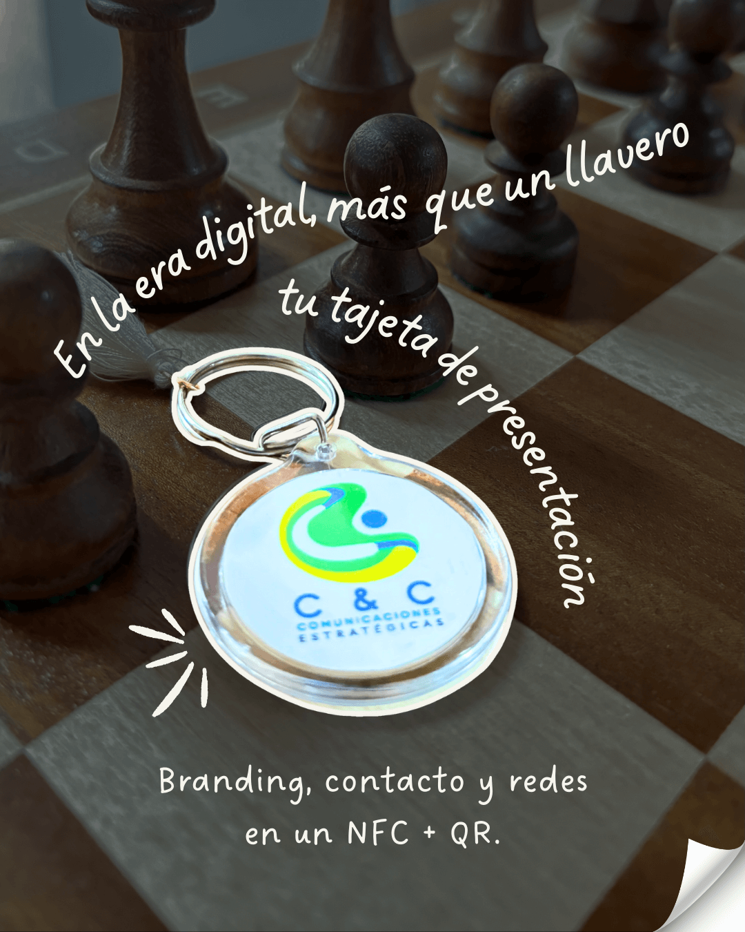 Llavero inteligente NFC + QR