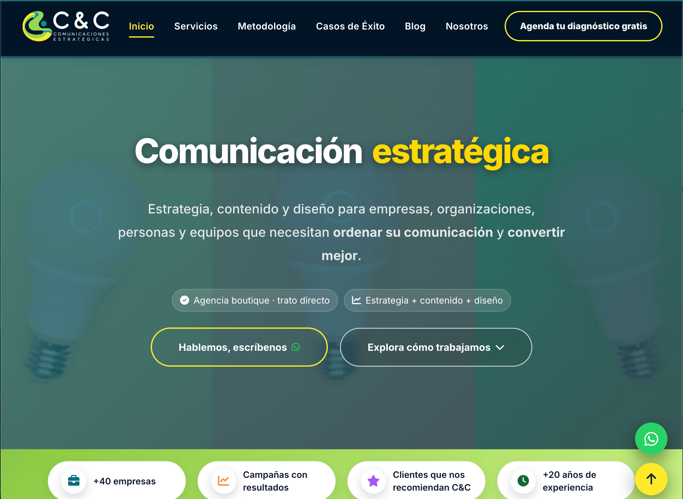 Sitio web renovado C&C
